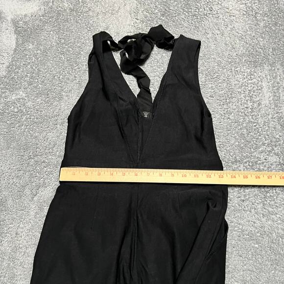 Rivet Utility Heart Throb Jumpsuit  Womens  Small Black Overalls - Picture 7 of 10